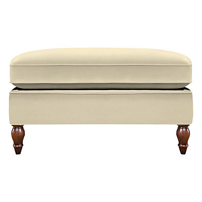 Duresta Vaughan Footstool, Umber Leg Canterbury Linen Pearl Duresta Vaughan Footstool, Umber Leg Canterbury Linen Pearl